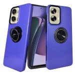 Wholesale Dual Layer Armor Hybrid Stand Ring Case for Motorola Moto G Stylus 2024 (Purple)