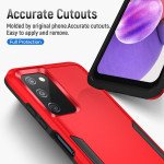 Wholesale Heavy Duty Strong Armor Hybrid Trailblazer Case Cover for Motorola Moto G Power 5G 2023 (Red)