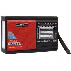 Multifunctional Bluetooth Speaker with AM/FM Radio, Solar Charging, and Built-in Flashlight NS2040 for Universal Cell Phone And Bluetooth Device (Red) Multifunctional Bluetooth Speaker with AM/FM Radio, Solar Charging, and Built-in Flashlight NS2040 for Universal Cell Phone And Bluetooth Device (Red)
