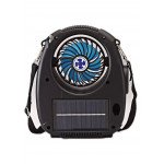 Wholesale Outdoor Cooling Fan FM Radio Portable Bluetooth Speaker With Flashlight Solar Panel Charge Carrying Strap NS-8059SF for Universal Cell Phone And Bluetooth Device (Black)