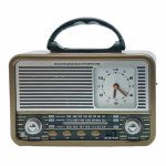 Wholesale Desktop Radio: FM/AM/SW 3-Band, Clock, USB & TF Integration NS-8898BT for Universal Cell Phone And Bluetooth Device (Beige)