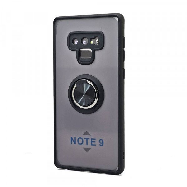 Wholesale Tuff Slim Armor Hybrid Ring Stand Case for Samsung Galaxy Note 9 (Black)