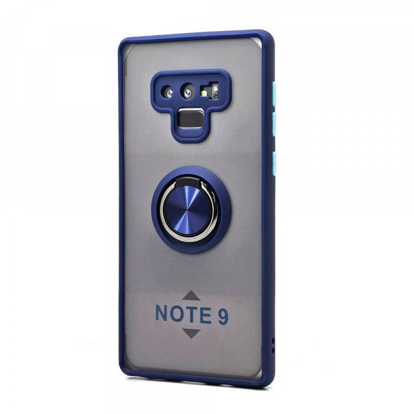 Wholesale Tuff Slim Armor Hybrid Ring Stand Case for Samsung Galaxy Note 9 (Navy Blue)