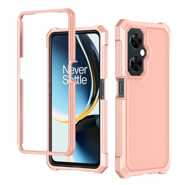 Wholesale Preimum Dual Layer Strong Tuff Hybrid Case for OnePlus Nord N30 5G (Rose Gold)