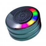Wholesale Universal Portable Bluetooth Speaker with RGB Lights - Mini Round Shape Design for Wireless Music Streaming OP-18 for Universal Cell Phone And Bluetooth Device (Green)