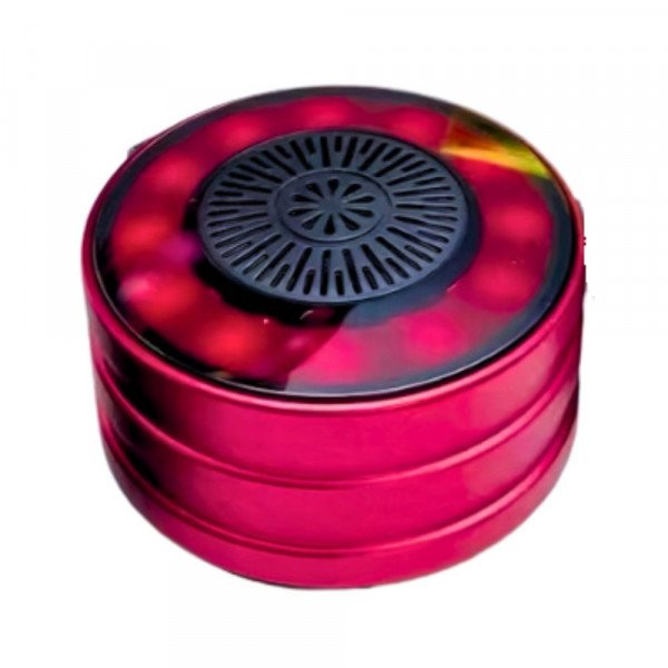 Wholesale Universal Portable Bluetooth Speaker with RGB Lights - Mini Round Shape Design for Wireless Music Streaming OP-18 for Universal Cell Phone And Bluetooth Device (Red)