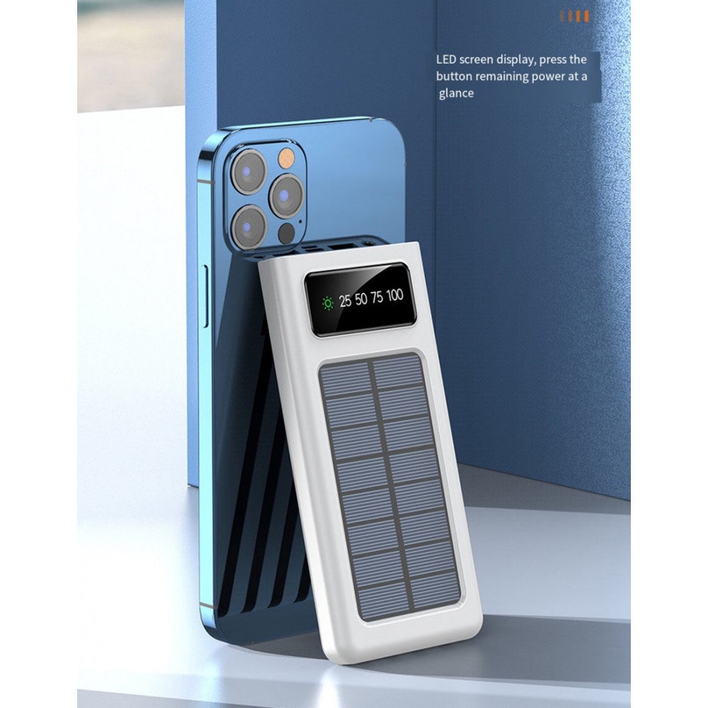 Wholesale Multi-Port Solar Power Bank 10000mAh Universal Charging with  Built-In Micro USB, Type-C,