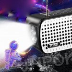 Wholesale Sleek Silver Grill Design Portable Stereo Bluetooth Wireless Speaker P150 for Universal Cell Phone And Bluetooth Device (Blue)