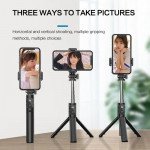 Wholesale Premium Cellphone Selfie Stick Tripod with Adjustable Angles and Wireless Remote for Universal Cell Phones (Black)