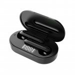 Wholesale Power Sports TWS Bluetooth Wireless Headset Earbuds Earphone With Battery Display for Universal Cell Phone And Bluetooth Device P25 (Black)