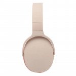 Wholesale Fashion Style Bluetooth Wireless Foldable Headphone Headset with Soft Cushion Earcup, Built in Mic, and FM Radio P2961 for Universal Cell Phone And Bluetooth Device (Beige)