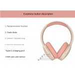 Wholesale Fashion Style Bluetooth Wireless Foldable Headphone Headset with Soft Cushion Earcup, Built in Mic, and FM Radio P2961 for Universal Cell Phone And Bluetooth Device (Beige)