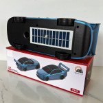 Wholesale Solar-Powered Spoiler Wing Car Design Bluetooth Speaker - Portable Wireless Audio System for Outdoor Entertainment P338 for Universal Cell Phone And Bluetooth Device (Green)
