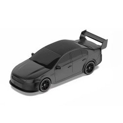 Solar-Powered Spoiler Wing Car Design Bluetooth Speaker - Portable Wireless Audio System for Outdoor Entertainment P338 for Universal Cell Phone And Bluetooth Device (Black)