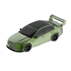 Solar-Powered Spoiler Wing Car Design Bluetooth Speaker - Portable Wireless Audio System for Outdoor Entertainment P338 for Universal Cell Phone And Bluetooth Device (Green)