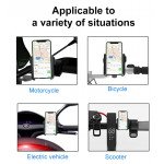 Wholesale Lock and Release Style Strong Grip 360 Rotation Phone Holder Motorcycle, Bike, Scooter Mount PB05AD for Universal Cell Phone (Black)