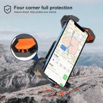 Wholesale Strong Shockproof Protection Motorcycle, Bike, Scooter Handlebar Automatic Lock Phone Holder Mount PB09 for Universal Cell Phone (Black)