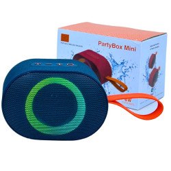 Mini Portable Bluetooth Speaker: Wireless Outdoor Stereo Subwoofer Sound PartyBoxMini for Universal Cell Phone And Bluetooth Device (Navy Blue)