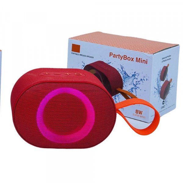 Wholesale Mini Portable Bluetooth Speaker: Wireless Outdoor Stereo Subwoofer Sound PartyBoxMini for Universal Cell Phone And Bluetooth Device (Red)