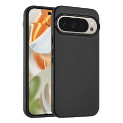 Glossy Shockproof Hard Phone Case Strong Anti-Scratch Protection for Google Pixel 10 Pro XL (Black)
