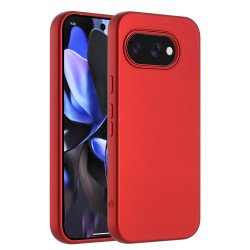 Glossy Shockproof Hard Phone Case Strong Anti-Scratch Protection for Google Pixel 10a (Red)