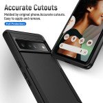 Wholesale Heavy Duty Strong Armor Hybrid Trailblazer Case Cover for Google Pixel 7a (Black)