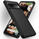 Wholesale Heavy Duty Strong Armor Hybrid Trailblazer Case Cover for Google Pixel 7a (Black)