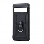 Tech Armor Ring Stand Grip Case with Metal Plate for Google Pixel 8 Pro (Black)