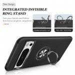 Wholesale Dual Layer Armor Hybrid Stand Ring Case for Google Pixel 8 Pro (Red)