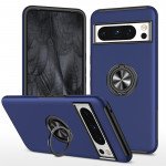 Wholesale Dual Layer Armor Hybrid Stand Ring Case for Google Pixel 8 Pro (Blue)