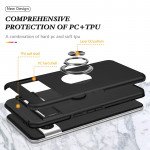 Wholesale Dual Layer Armor Hybrid Stand Ring Case for Google Pixel 8a (Red)