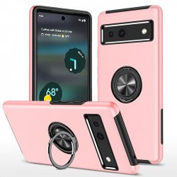 Dual Layer Armor Hybrid Stand Ring Case for Google Pixel 8a (Rose Gold) Dual Layer Armor Hybrid Stand Ring Case for Google Pixel 8a (Rose Gold)