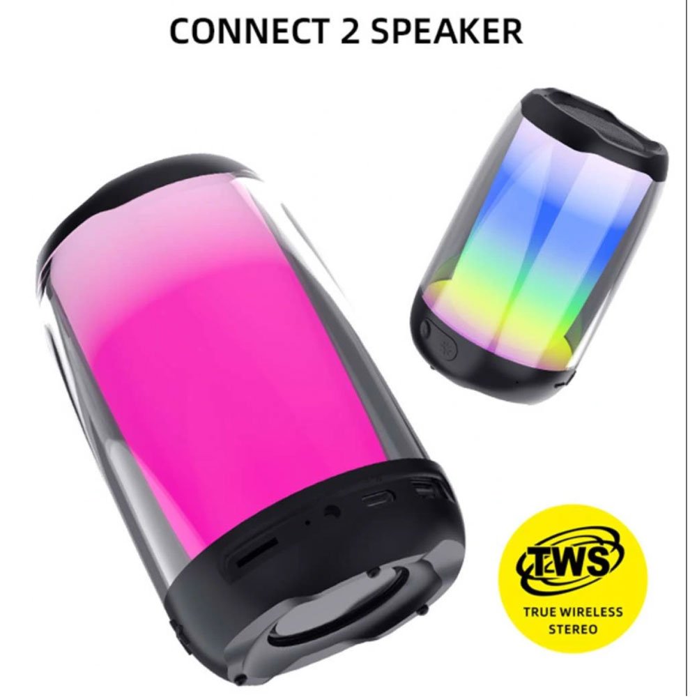 Pulse led light stereo store wireless bluetooth speaker