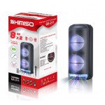 2PC Large Tower Design Cool Lights Wireless Portable Bluetooth Speaker with Karaoke Microphone and Remote for iPhone, Cell Phone, Universal Devices QS211 (Black) [2PC X $66]