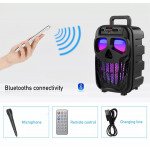 Wholesale TWS Bass Bluetooth Speaker: Portable, RGB Lights, Unique Skull Skeleton Design QS-1803 for Universal Cell Phone And Bluetooth Device (Black)