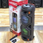 Wholesale Hi-Fi Bluetooth Speaker: Square Dance Party, LED Light, Subwoofer, with Mic QS8211 for Universal Cell Phone And Bluetooth Device (Black)