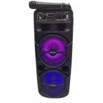 Wholesale Party Bluetooth Speaker: Multi-Function, Wireless, LED Screen, USB Support QS222 for Universal Cell Phone And Bluetooth Device (Black)