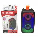 Wholesale RGB LED Light Portable Bluetooth Speaker with Microphone QS2303 for Phone, Device, Music, USB (Black)