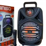 Wholesale Boombox Speaker: Big, Rechargeable, with Integrated Microphone QS4002 for Universal Cell Phone And Bluetooth Device (Black)