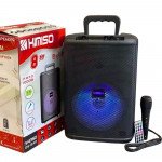 Wholesale Good Quality Portable Speaker – Stereo Loudspeaker with Unique LED Light QS840 for Universal Cell Phone And Bluetooth Device (Black)