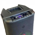 Wholesale Good Quality Portable Speaker – Stereo Loudspeaker with Unique LED Light QS840 for Universal Cell Phone And Bluetooth Device (Black)