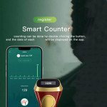 Wholesale Universal Portable Wireless Bluetooth Tasbih Zikr Ring with Prayer Reminder and Mecca Compass R100 for Universal Cell Phone And Bluetooth Device (Black)