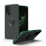 Wholesale Tuff Slim Armor Hybrid Ring Stand Case for T-Mobile Revvl V+ 5G (Dark Green)