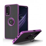 Wholesale Tuff Slim Armor Hybrid Ring Stand Case for T-Mobile Revvl V+ 5G (Purple)