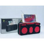 Wholesale Boombox FM Radio Bluetooth Speaker Portable With Handle RMS612 for Universal Cell Phone And Bluetooth Device (Red)