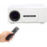 Wholesale WIFI 1080P Mini Projector Full HD Multimedia Home Theater Movie Projector with Speaker, Support HDMI, AV, Micro SD, USB C for Universal Cell Phone, Device and More (White)