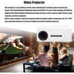Wholesale WIFI 1080P Mini Projector Full HD Multimedia Home Theater Movie Projector with Speaker, Support HDMI, AV, Micro SD, USB C for Universal Cell Phone, Device and More (White)