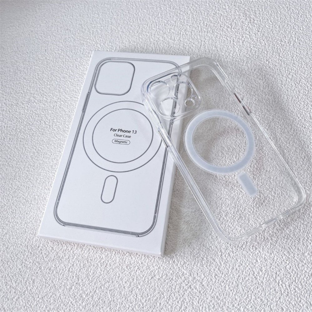 Wholesale Crystal Clear Transparent Slim Magnetic Cover Case