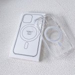 Wholesale Crystal Clear Transparent Slim Magnetic Cover Case Magsafe Compatible for Apple iPhone 13 Pro Max [6.7] (Clear)