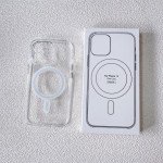 Wholesale Crystal Clear Transparent Slim Magnetic Cover Case Magsafe Compatible for Samsung Galaxy S23 Plus 5G (Clear)